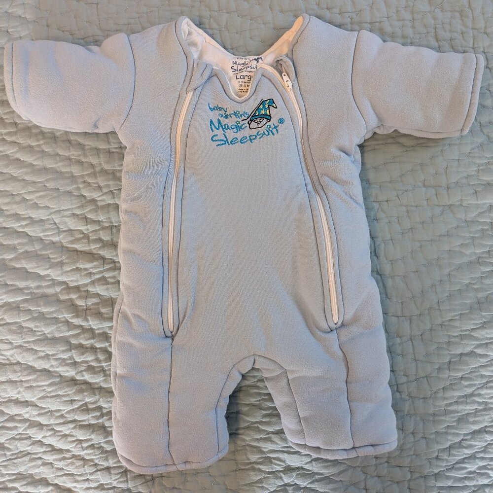 Baby Merlin's Magic Sleepsuit - Blue